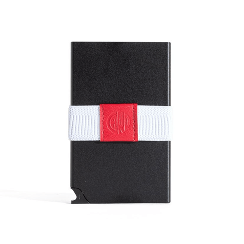 Tarjetero RFID River Plate - NEGRO c/Blanco y Rojo