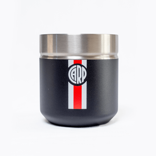 Mate DS PRO River Plate Escudo Vertical Blanco-Rojo + Bombilla
