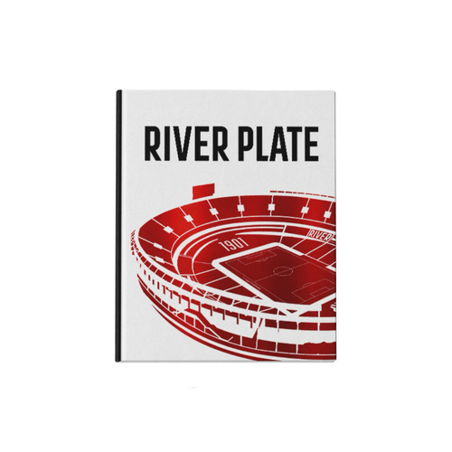 Cuaderno 19,5 x 24 cm T/D Cosido 48 hjs. River Plate