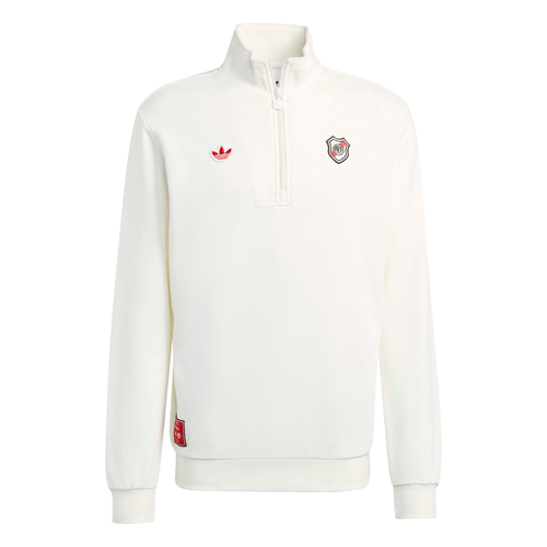 Remera corta Terrace Icons River Plate con medio cierre frontal