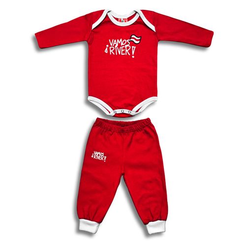 Set Pañalero con Pantalón River Plate Rojo