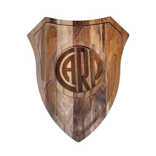 Tabla Teca Picada Escudo River Plate